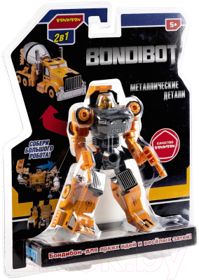 Робот-трансформер Bondibon Bondibot Бетономешалка / ВВ6094 (желтый)