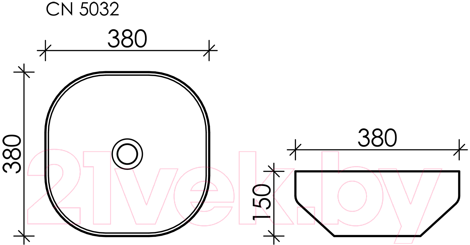 Умывальник Ceramica Nova Element CN5032