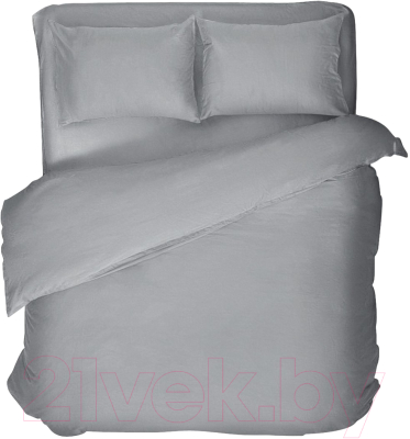 Комплект постельного белья Нордтекс Verossa Евро Melange Silver VRM 2515 Silver Д12 23