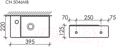 Умывальник Ceramica Nova Element CN5046MB