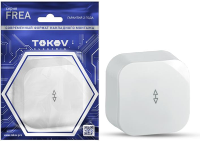 Выключатель Tokov Electric Frea TKE-FR-P1-C01 (белый) - 