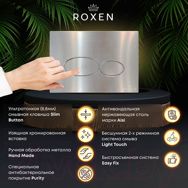 Кнопка для инсталляции Roxen Steel 420280G — фото 6