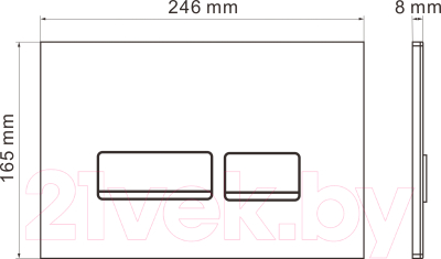 Кнопка для инсталляции Roxen Glass 430280B