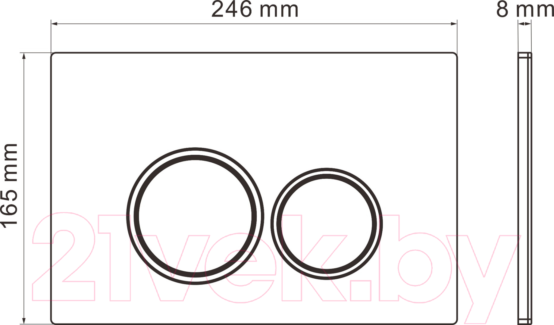 Унитаз подвесной с инсталляцией Roxen StounFix Slim 501057