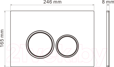 Унитаз подвесной с инсталляцией Roxen StounFix Dual Fresh 501501