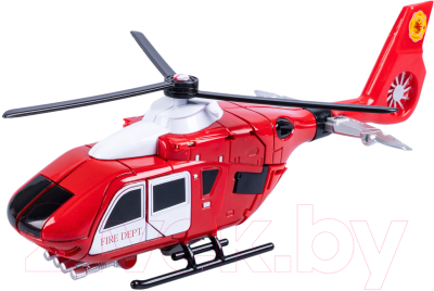 Робот-трансформер Bondibon Bondibot Вертолет пожарный / ВВ6105 (красный)