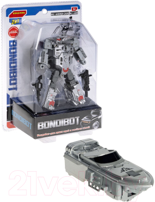 Робот-трансформер Bondibon Bondibot Катер / ВВ6098 (серый)