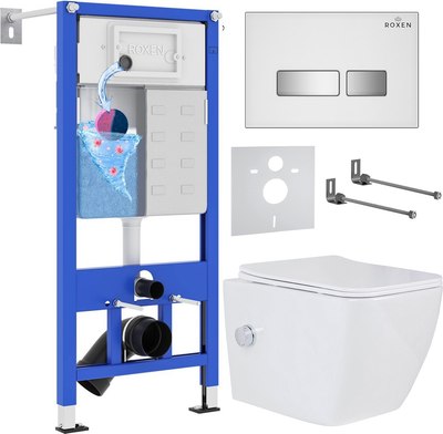 

Унитаз подвесной с инсталляцией, StounFix Slim 640526