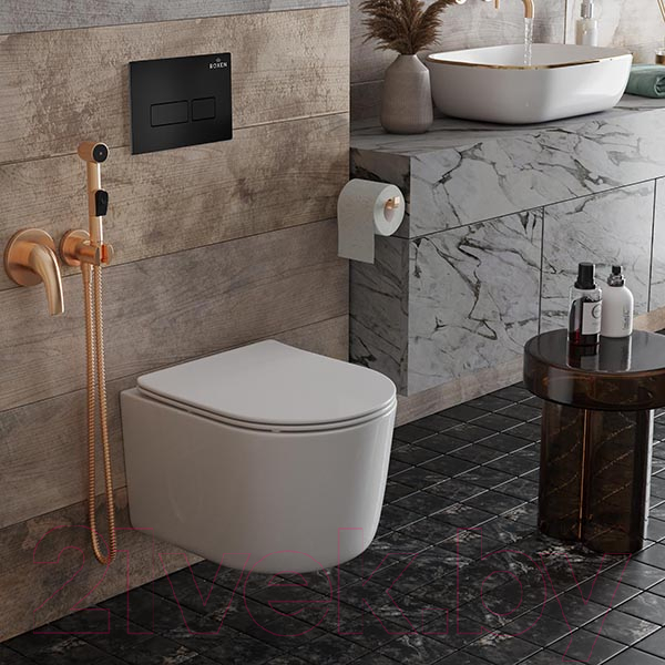 Инсталляция с унитазом подвесным Roxen StounFix Dual Fresh 921358 — фото 5