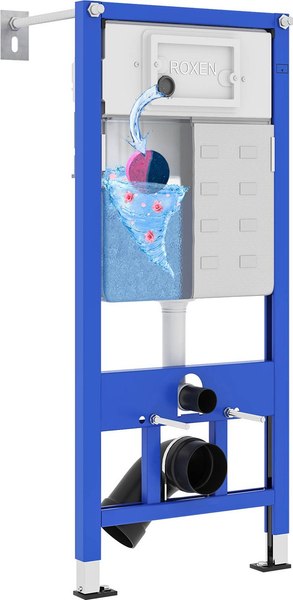 Унитаз подвесной с инсталляцией Roxen StounFix Slim 902672