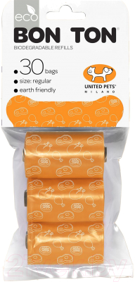 Пакеты для выгула собак United Pets Refill MG080101AR (3x10шт, оранжевый)