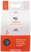 Наполнитель для туалета Organic Team Tofu Ladies комкующийся для леди (6л/2.27кг) - 