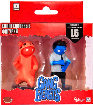 Набор фигурок коллекционных Gang Beasts GB2015-B (красный/синий)