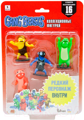 Набор фигурок коллекционных Gang Beasts Синий герой рестлер / GB2040-A