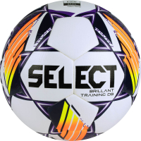 Футбольный мяч Select Brillant Training DB V24 / 0865168096 (размер 5, белый/оранжевый) - 
