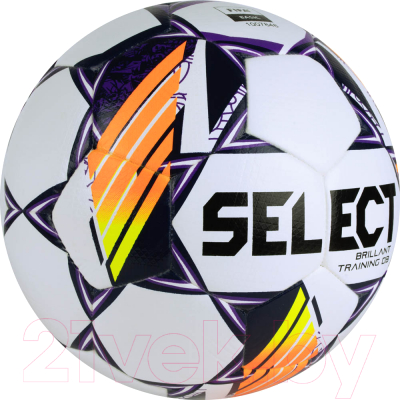 Футбольный мяч Select Brillant Training DB V24 / 0865168096 (размер 5, белый/оранжевый)