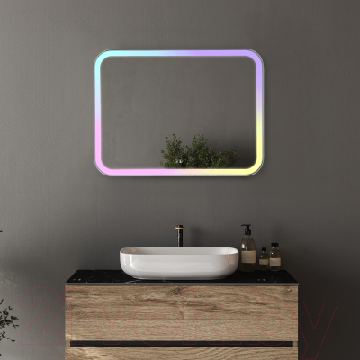 Зеркало Silver Mirrors Stiv Neo RGB 100x80 / LED-00002889