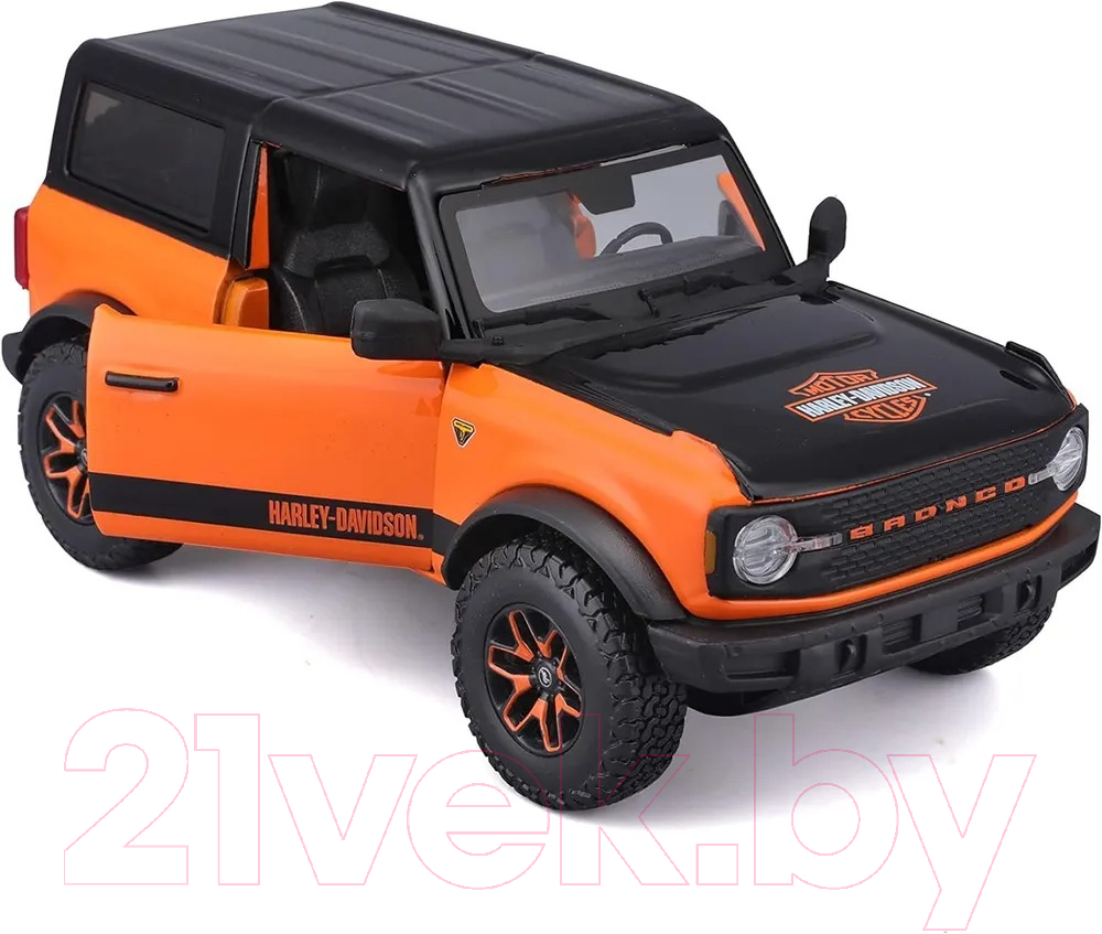 Масштабная модель автомобиля Maisto Harley-Davidson 2021 Ford Bronco Badlands / 32272