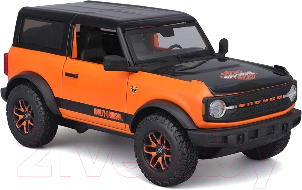 Масштабная модель автомобиля Maisto Harley-Davidson 2021 Ford Bronco Badlands / 32272