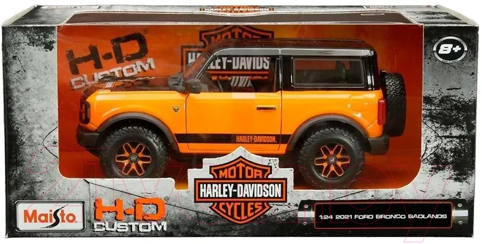 Масштабная модель автомобиля Maisto Harley-Davidson 2021 Ford Bronco Badlands / 32272