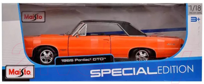 Масштабная модель автомобиля Maisto 1965 Pontiac GTO / 31885OG (оранжевый)