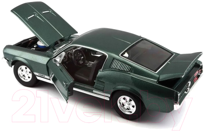 Масштабная модель автомобиля Maisto 1967 Ford Mustang Fastback / 31166GN (темно-зеленый)