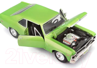 Масштабная модель автомобиля Maisto 1970 Chevrolet Nova SS / 31262GN (светло-зеленый)