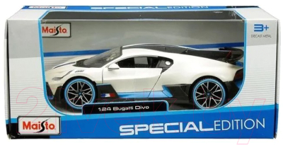 Масштабная модель автомобиля Maisto Bugatti Divo / 31526WT (белый)