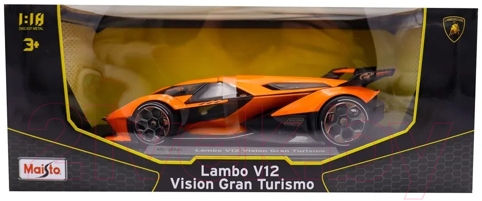 Масштабная модель автомобиля Maisto Lamborghini V12 Vision Gran Turismo / 36454OG