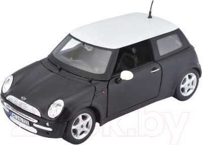 Масштабная модель автомобиля Maisto Mini Cooper / 31219BK (черный/белый)