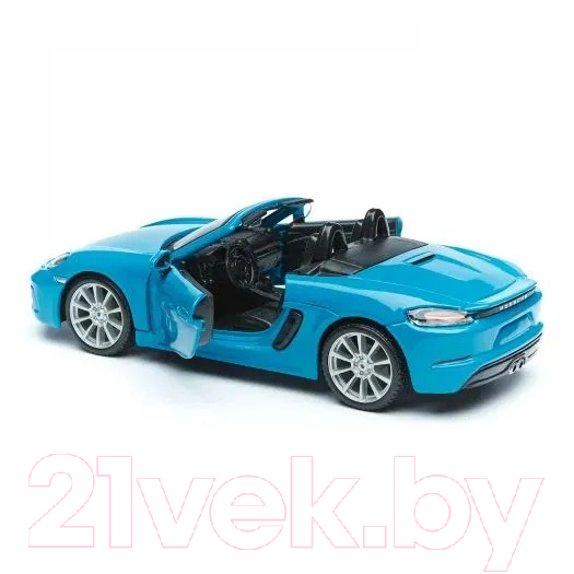 Автомобиль игрушечный Bburago Porsche 718 Boxster / 18-21087BU