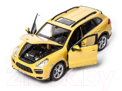 Масштабная модель автомобиля Bburago Porsche Cayenne Turbo / 18-21056YL (желтый)