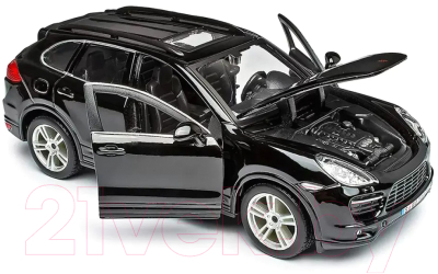 Масштабная модель автомобиля Bburago Porsche Cayenne Turbo / 18-21056BK (черный)