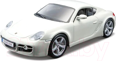 Масштабная модель автомобиля Bburago Porsche Cayman S / 18-43003 (белый)