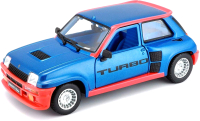 Масштабная модель автомобиля Bburago Renault 5 Turbo / 18-21088BU (красный/синий) - 