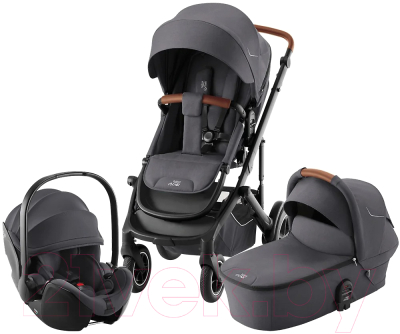 Детская универсальная коляска Britax Romer Smile 5Z 3 в 1 / SB35122 (Midnight Grey)