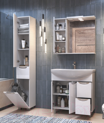 Изображение товара Шкаф с зеркалом для ванной Vigo Callao 800 L