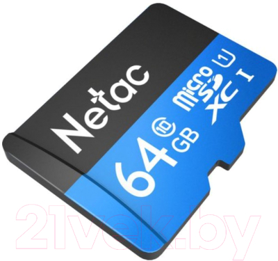 Карта памяти Netac MicroSD Card P500 Standard 64GB (NT02P500STN-064G-N) 