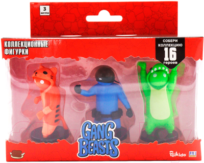 Набор фигурок коллекционных Gang Beasts Зеленый герой крокодил / GB2021-C
