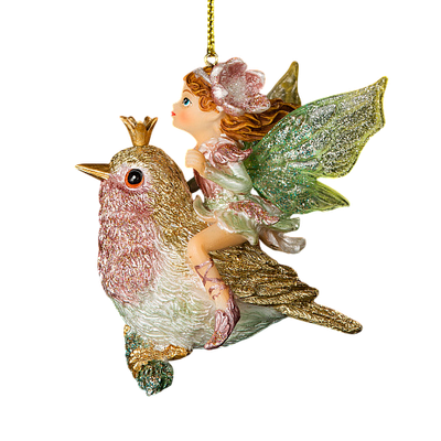 

Елочная игрушка, Decor. Фея на птичке / 53570