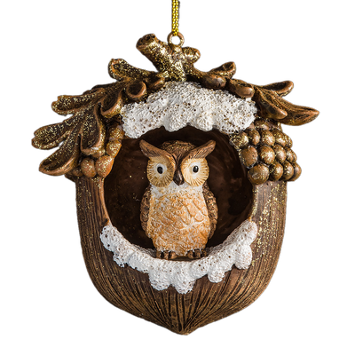 

Елочная игрушка, Decor. Совенок в желуде / 56489