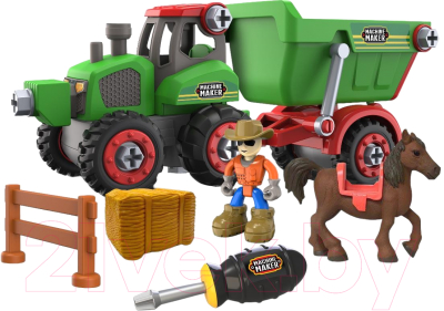 Игрушка-конструктор Nikko Machine Maker Tractor and Trailer / 40081