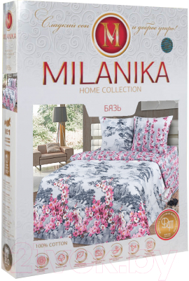 Комплект постельного белья Milanika Император 2сп с европростыней (бязь)
