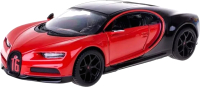 Масштабная модель автомобиля Bburago Bugatti Chiron Sport / 18-43061 (черный/красный) - 