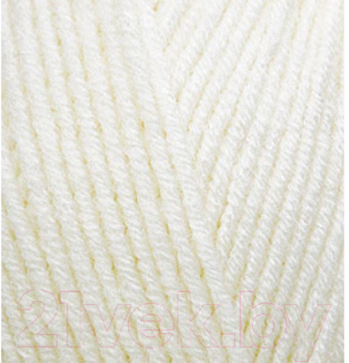 Набор пряжи для вязания Alize Lanagold 800 49% шерсть, 51% акрил / 450 (800м, жемчужный, 5 мотков)