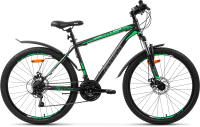 Велосипед AIST Quest Disc 26 2023 (20, серый/зеленый) - 
