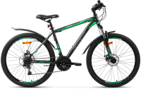 Велосипед AIST Quest Disc 26 2023 (13, серый/зеленый) - 