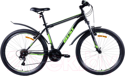 Велосипед AIST Quest 26 2023 (20, черный/зеленый)