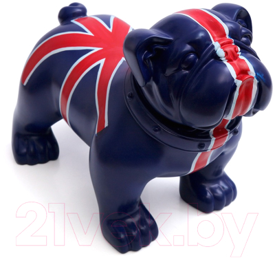 Манекен животного Afellow Собака Английский бульдог Taz-3 / TAZ-3 (синий с британским флагом)