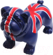 Манекен животного Afellow Собака Английский бульдог Taz-3 / TAZ-3 (синий с британским флагом) - 